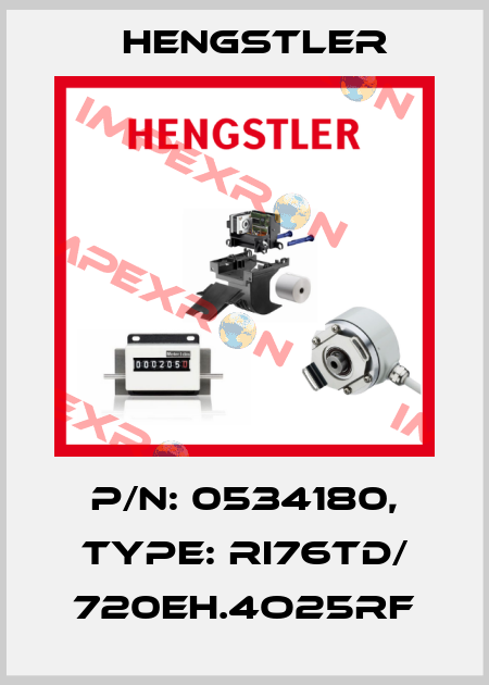 p/n: 0534180, Type: RI76TD/ 720EH.4O25RF Hengstler