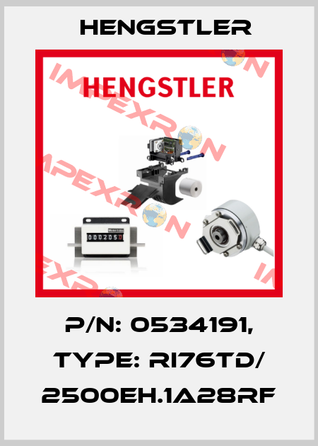 p/n: 0534191, Type: RI76TD/ 2500EH.1A28RF Hengstler