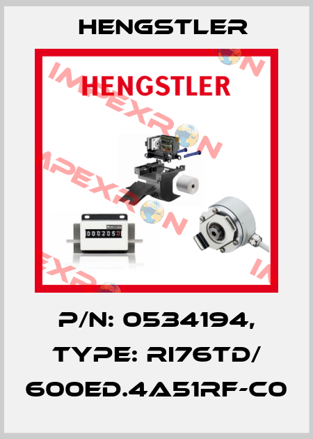p/n: 0534194, Type: RI76TD/ 600ED.4A51RF-C0 Hengstler