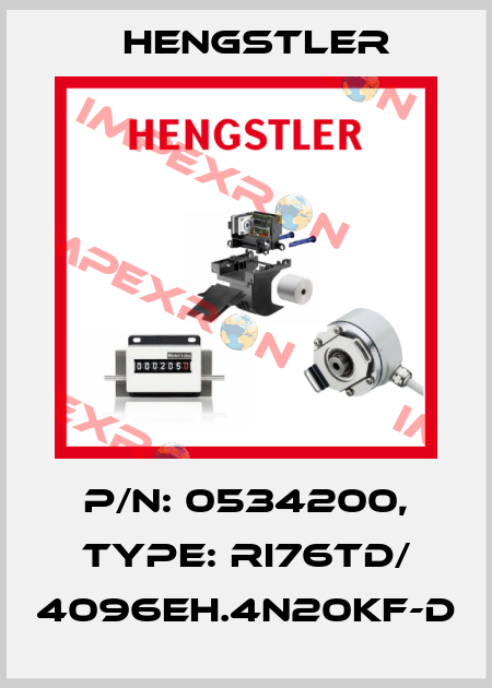 p/n: 0534200, Type: RI76TD/ 4096EH.4N20KF-D Hengstler