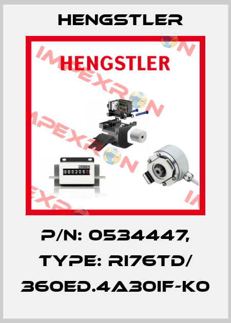 p/n: 0534447, Type: RI76TD/ 360ED.4A30IF-K0 Hengstler