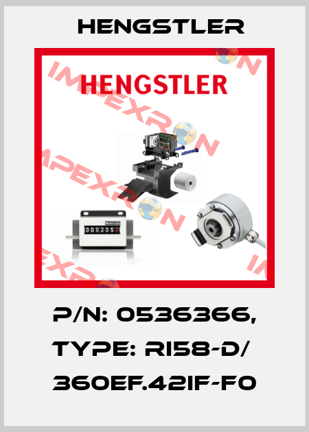 p/n: 0536366, Type: RI58-D/  360EF.42IF-F0 Hengstler