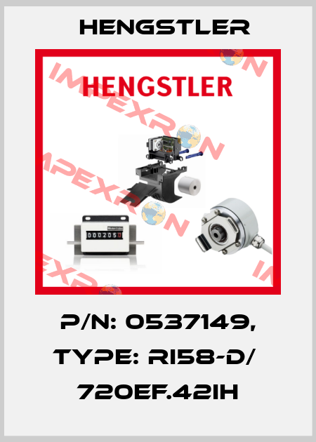p/n: 0537149, Type: RI58-D/  720EF.42IH Hengstler