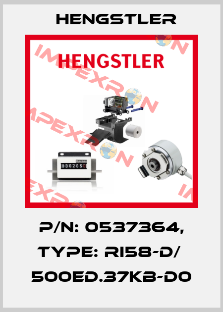 p/n: 0537364, Type: RI58-D/  500ED.37KB-D0 Hengstler
