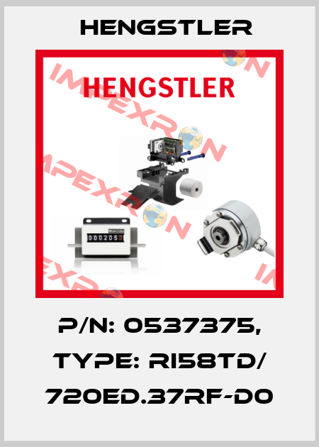 p/n: 0537375, Type: RI58TD/ 720ED.37RF-D0 Hengstler