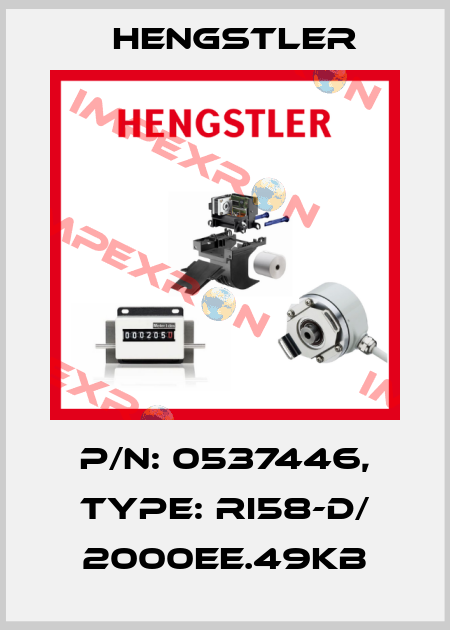 p/n: 0537446, Type: RI58-D/ 2000EE.49KB Hengstler