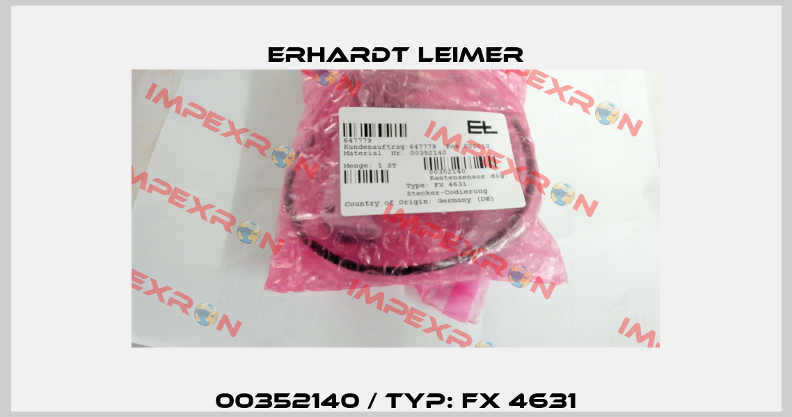 00352140 / Typ: FX 4631 Erhardt Leimer