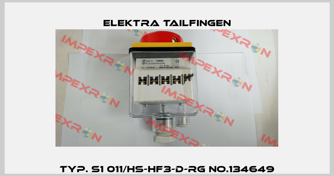 Typ. S1 011/HS-HF3-D-RG No.134649 Elektra Tailfingen