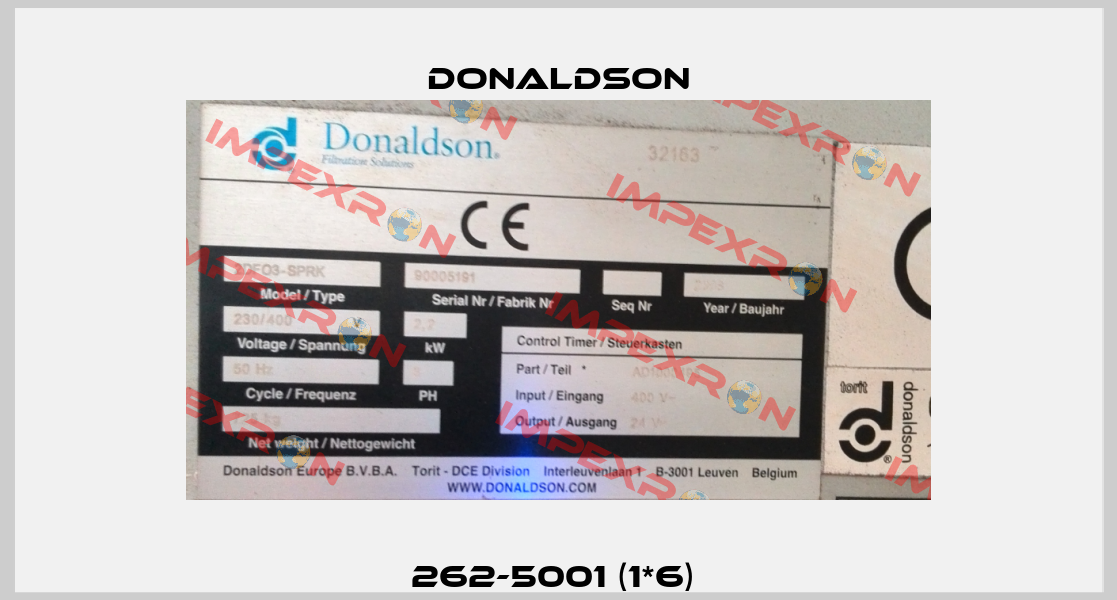 262-5001 (1*6)  Donaldson