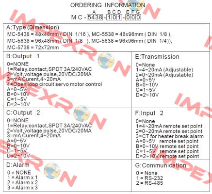 MC5438-211-000 Maxthermo