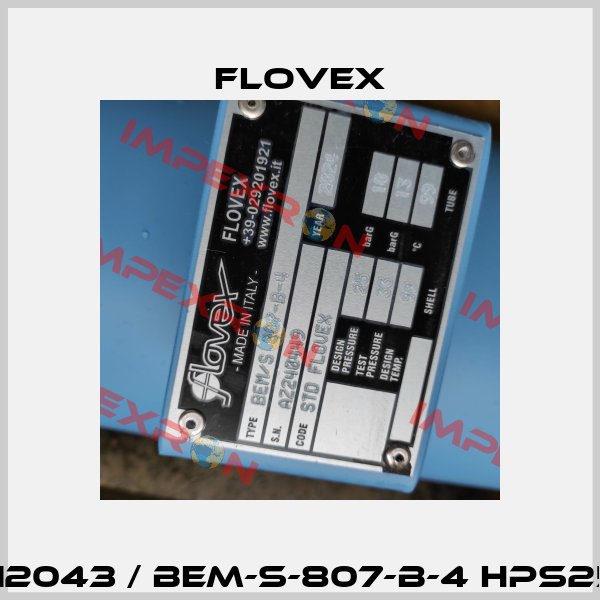 112043 / BEM-S-807-B-4 HPS25 Flovex