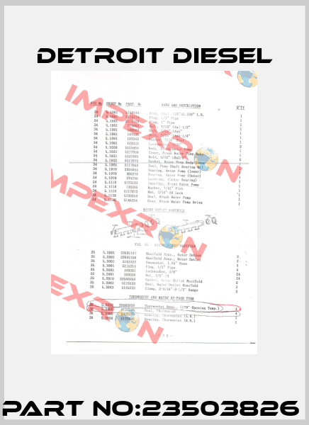 Part No:23503826  Detroit Diesel