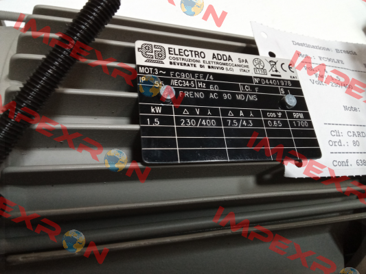 FC90L-4/FE 1,8kW 4P 400/230V 60Hz B5 Electro Adda