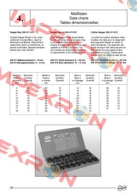 DIN 471/472  Seeger Orbis