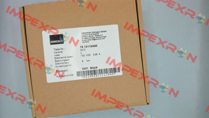 76 13113A00-0013 Binder