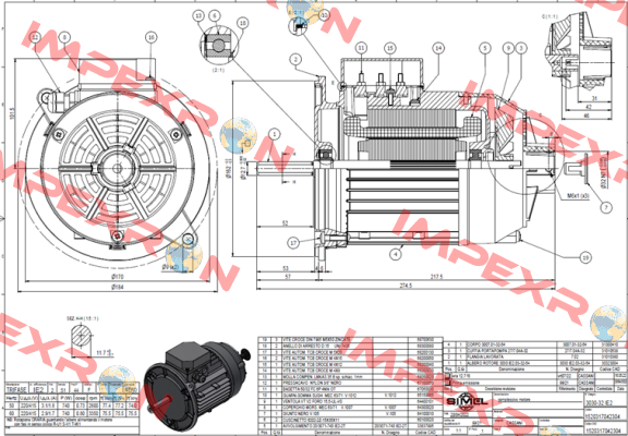 3030-32 IE2, 220-415V/50-60 Hz. Simel