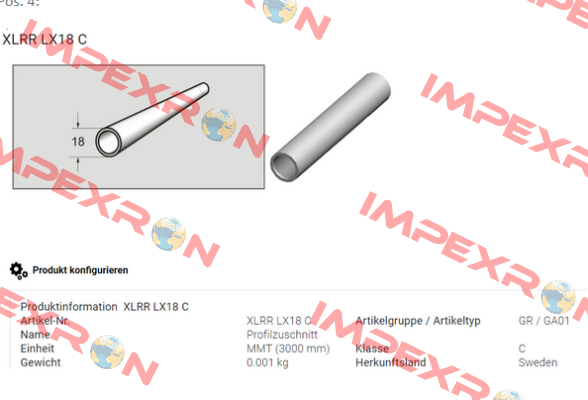 XLRR LX18 C FlexLink