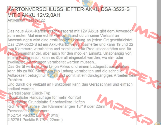 DSA-3522-S MIT 2 AKKU 12V2,0AH Bostitch