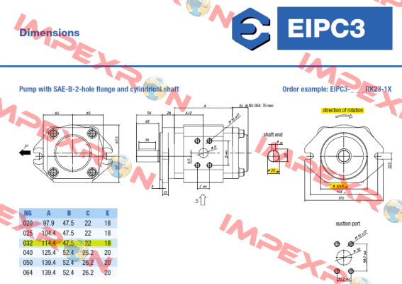 EIPC3-032RA23-10 6000300207 Eckerle