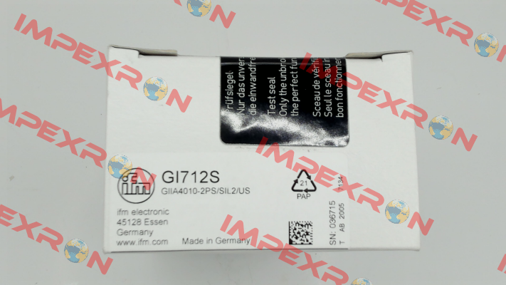 GI712S / GIIA4010-2PS/SIL2/US Ifm