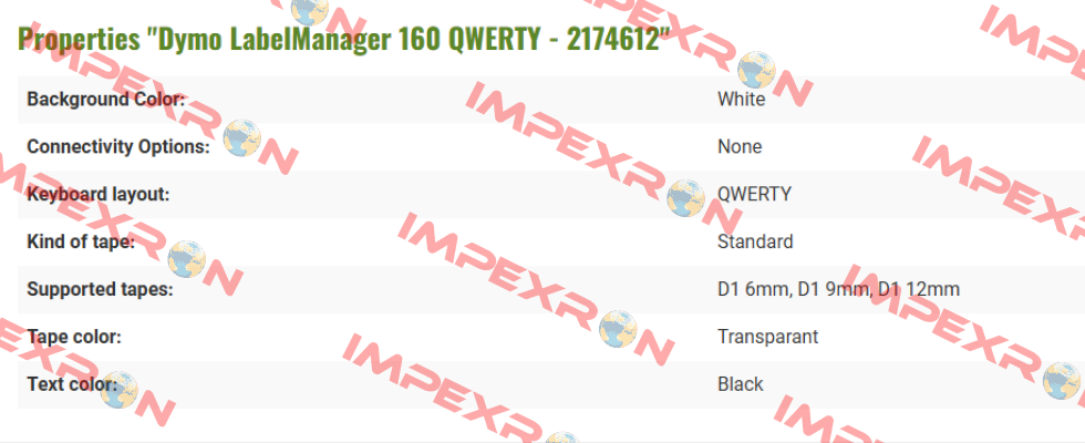 Qwerty keyboard (2174612) DYMO
