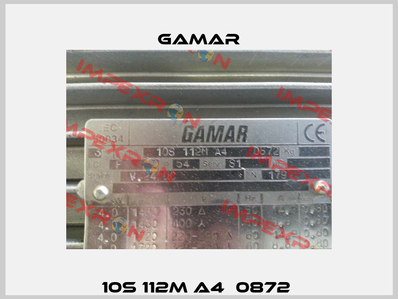 10S 112M A4  0872  Gamar