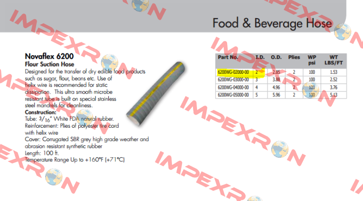 6200WG-02000-00  NOVAFLEX