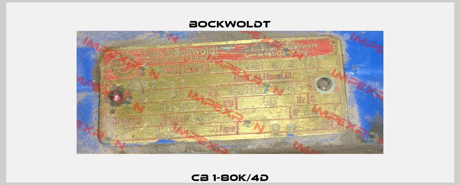 CB 1-80K/4D Bockwoldt