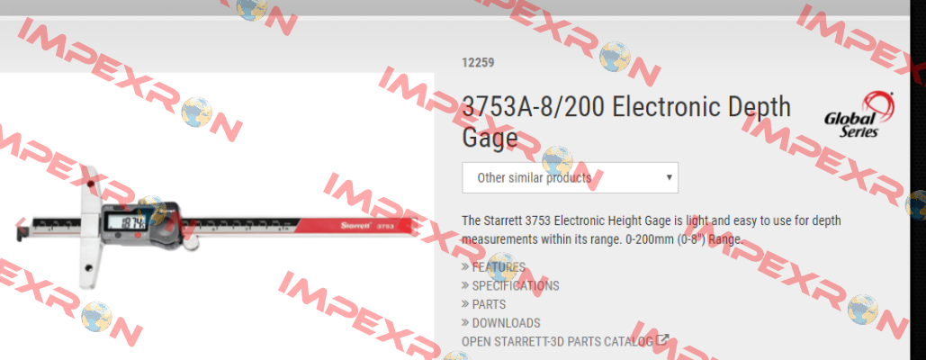 3753A-8/200 Starrett