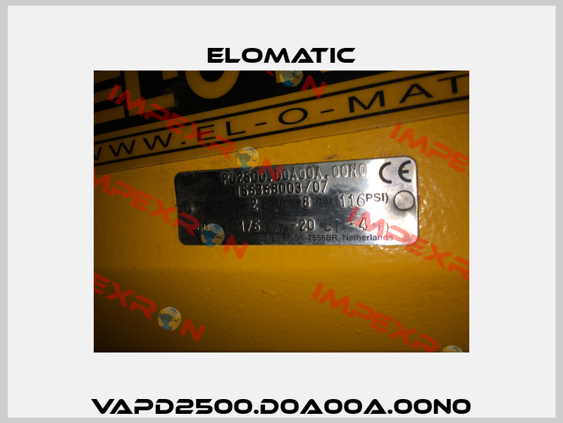 VAPD2500.D0A00A.00N0 Elomatic
