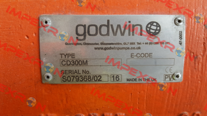 CD300M 2-Blade Mark 2 Impeller Godwin Pumps