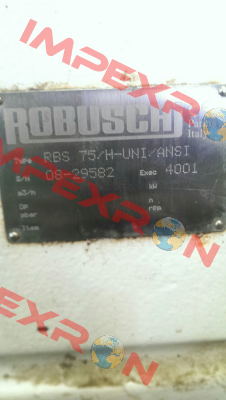 Overhaul Kit For RBS 75/H-UNI/ANSI  Robuschi