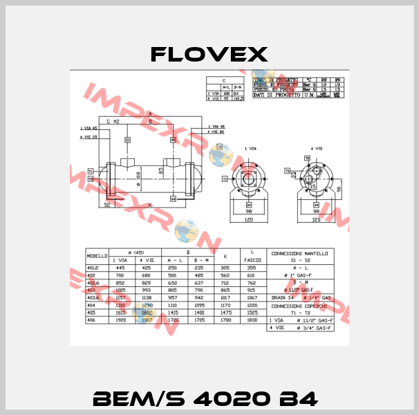 BEM/S 4020 B4  Flovex