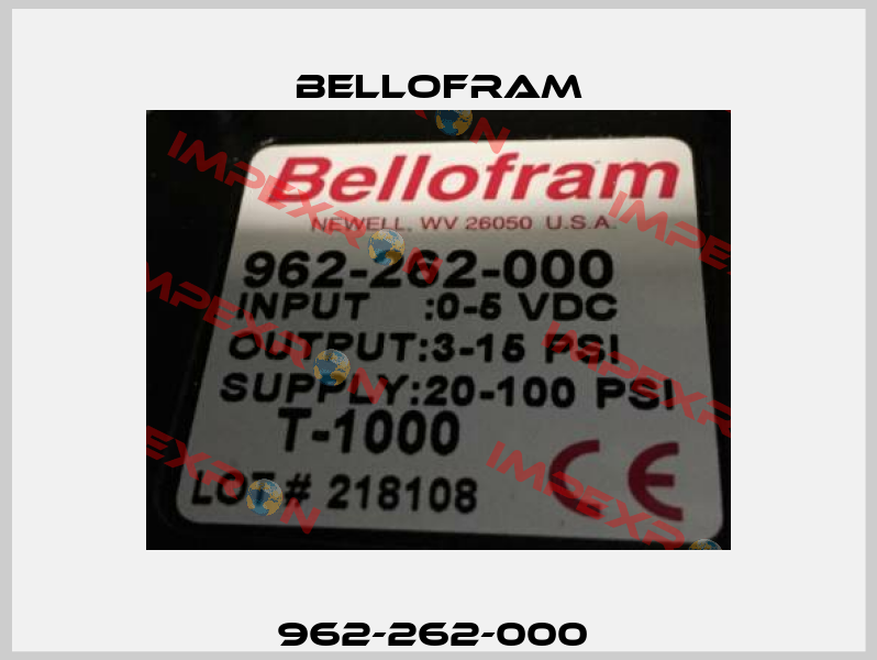 962-262-000  Bellofram