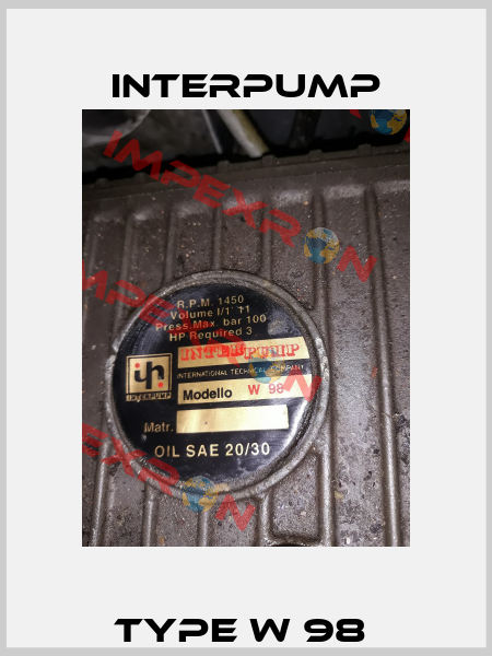 Type W 98  Interpump