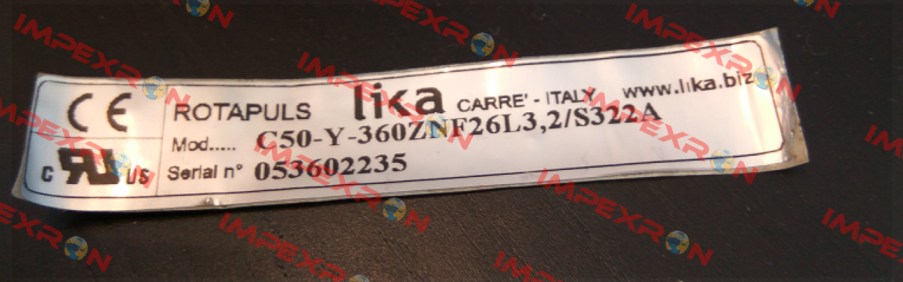 C50-Y-360ZNF26L3,2/S322A Lika