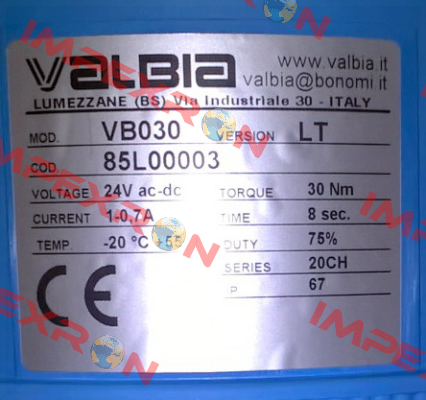 85L00003 / VB3024 Valbia