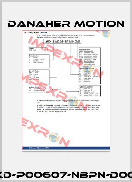 AKD-P00607-NBPN-D000  Danaher Motion