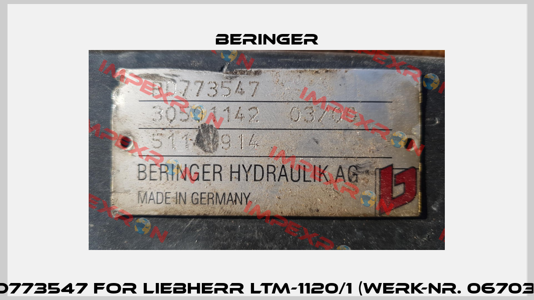RD773547 for Liebherr Ltm-1120/1 (Werk-Nr. 067034) Beringer