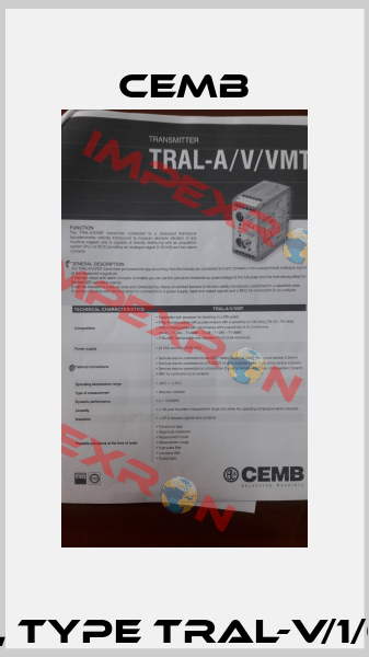 7800159 , type TRAL-V/1/0/4/0/0/0 Cemb