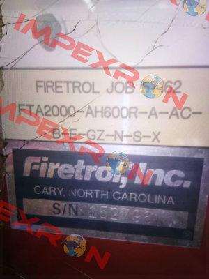 FTA2000-AH600R-A-AC-B-E-GZ-N-S-X Firetrol