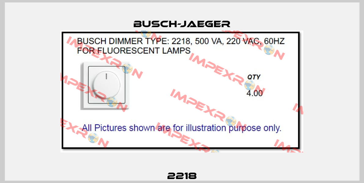 2218 Busch-Jaeger