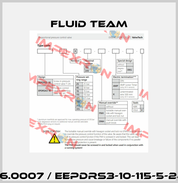 026.0007 / EEPDRS3-10-115-5-24V Fluid Team