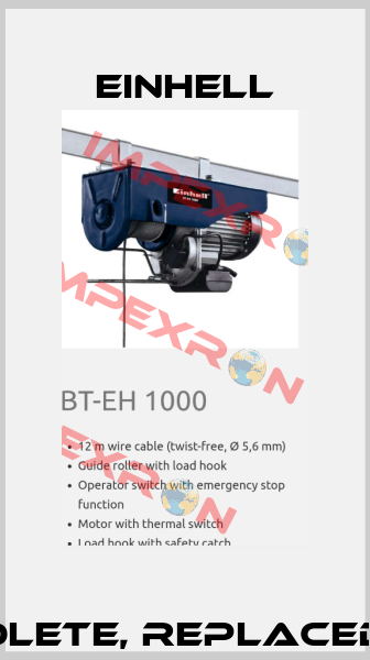 BT-EH 1000 obsolete, replaced by   TC-EH 1000 Einhell