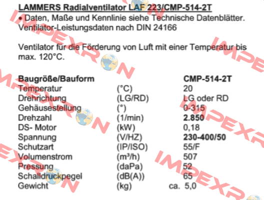 LAF 223/CMP-514-2T Sodeca