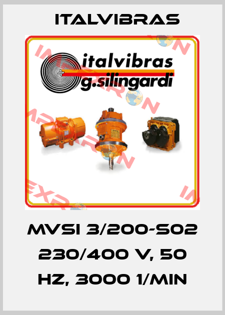 MVSI 3/200-S02 230/400 V, 50 Hz, 3000 1/min Italvibras