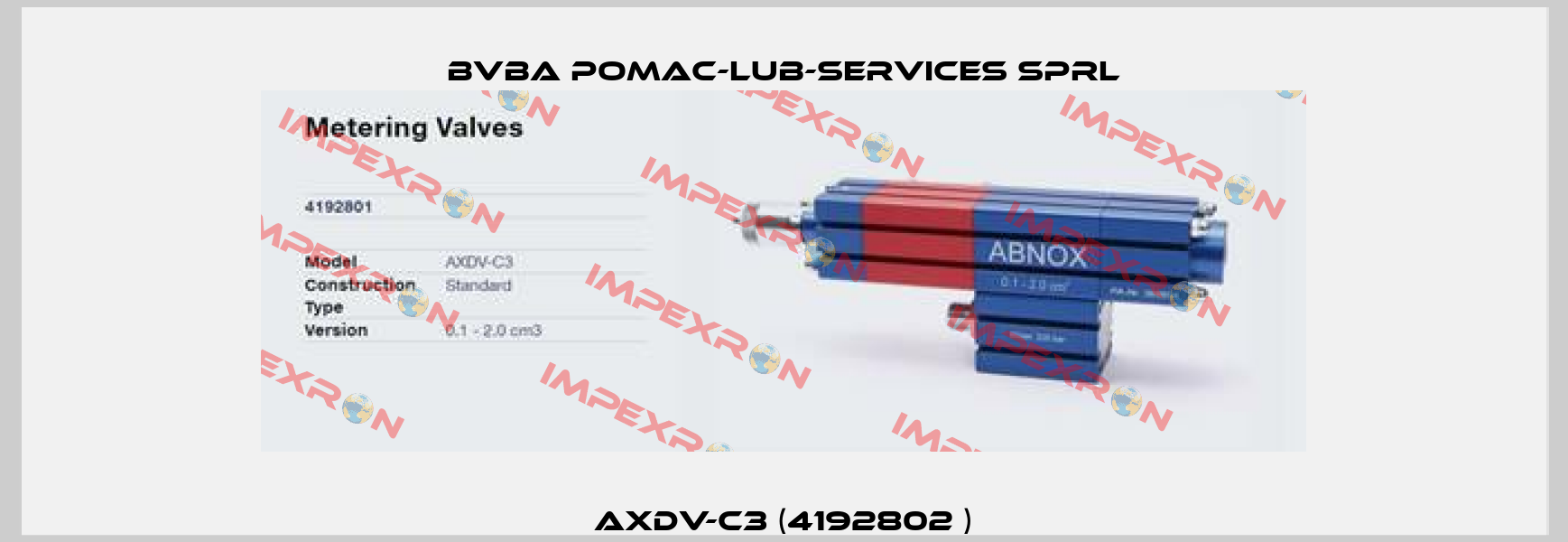 AXDV-C3 (4192802 ) bvba pomac-lub-services sprl