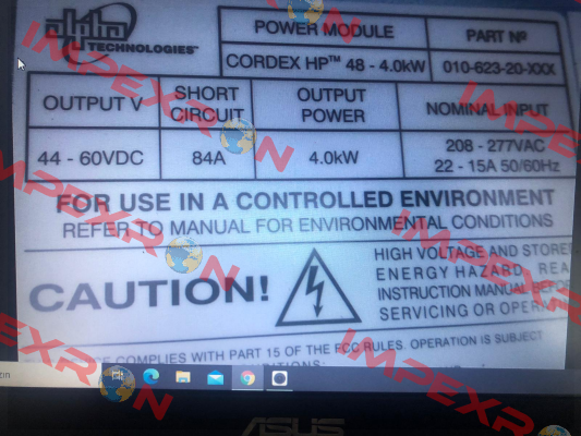 P/N: 010-623-20-040 Alpha Technologies