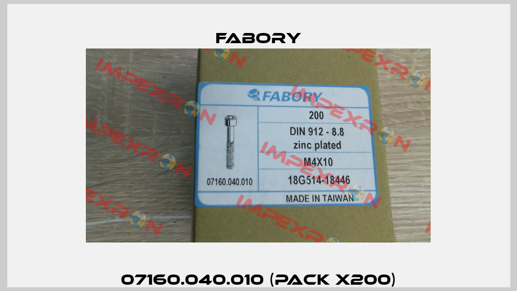 07160.040.010 (pack x200) Fabory