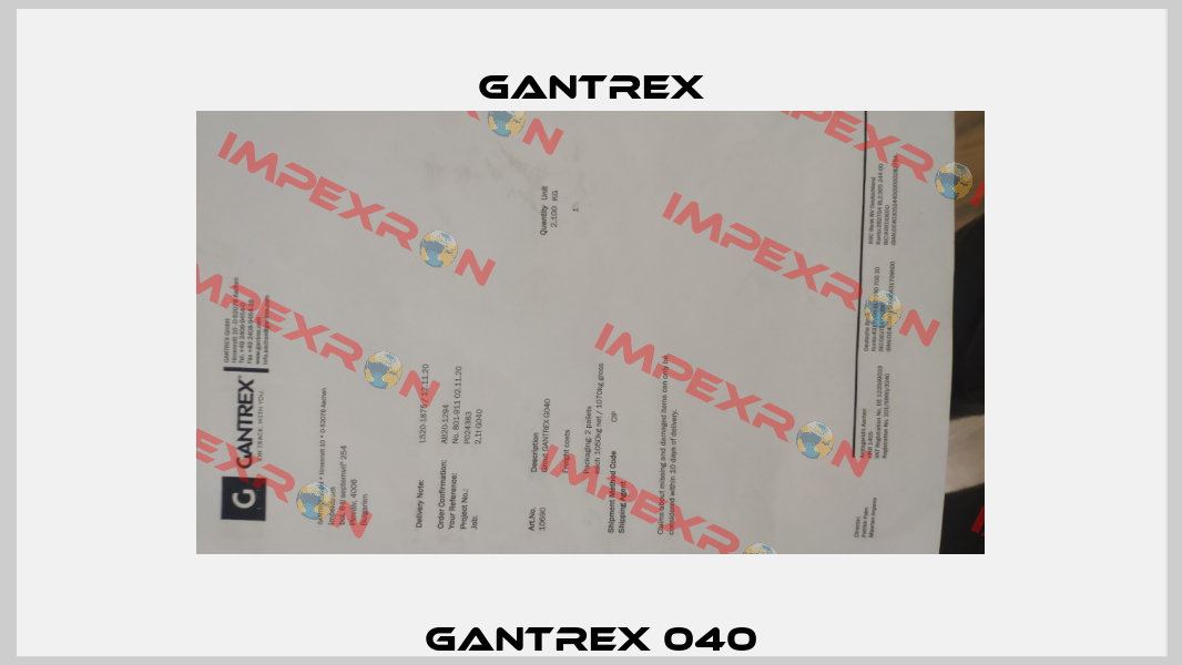 GANTREX 040 Gantrex
